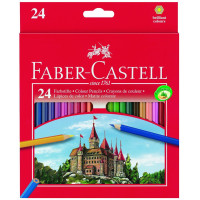 Creioane Colorate Eco 24 culori / cutie carton + ascuțitoare