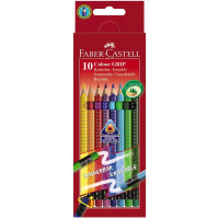 Creioane Colorate 10 Culori Cu Gumă Grip 2001