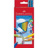 Creioane Colorate Jumbo + Ascuțitoare 10 culori / cutie carton