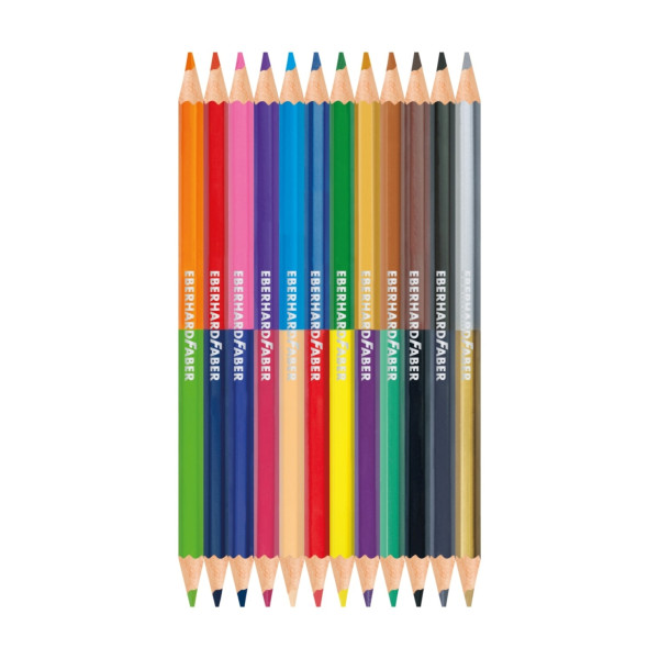 Creioane colorate bicolore 12*2 Eberhard Faber