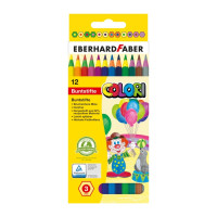 Creioane colorate plastic 12 culori corp color Eberhard Faber
