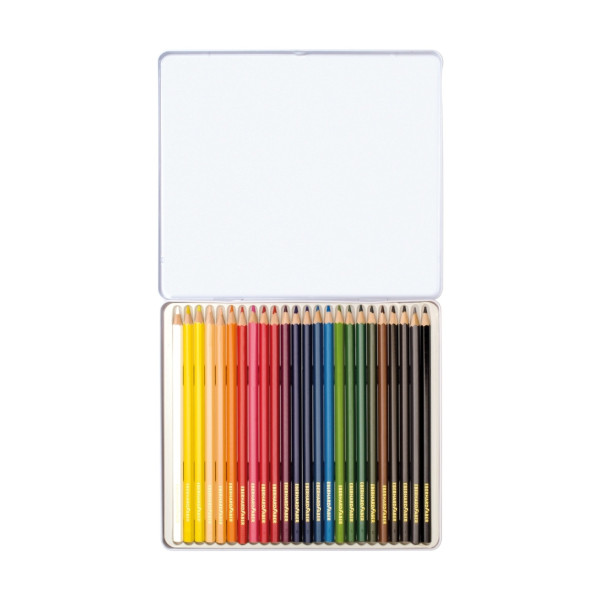 Creioane colorate 24 culori cutie metal Eberhard Faber