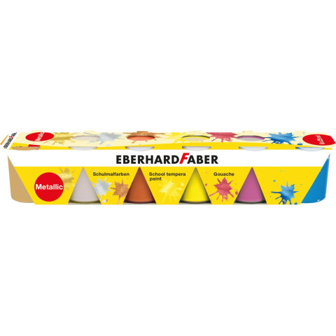 Guase 6 culori 25ml metalizate Eberhard Faber