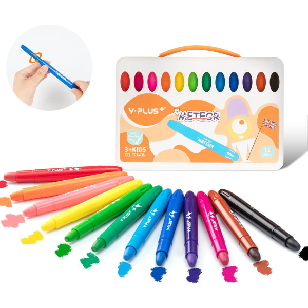 Creioane cu gel Meteor -set 12 culori