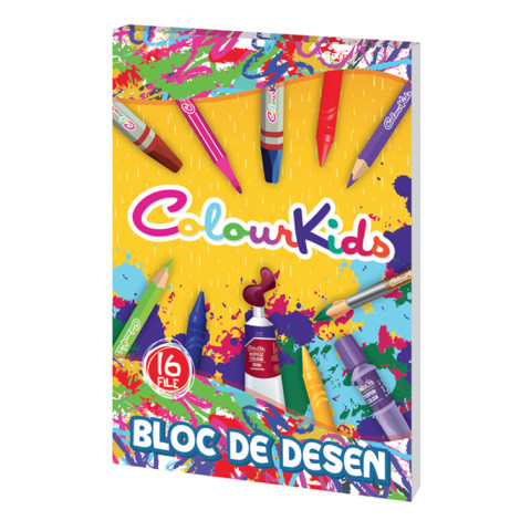 Bloc desen Colour KIDS A4 16file 110g