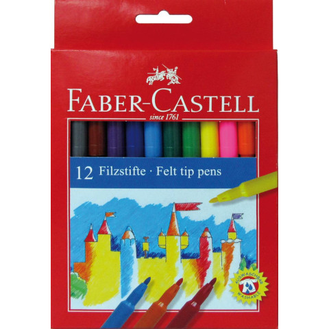 Carioci 12 culori Faber-Castell