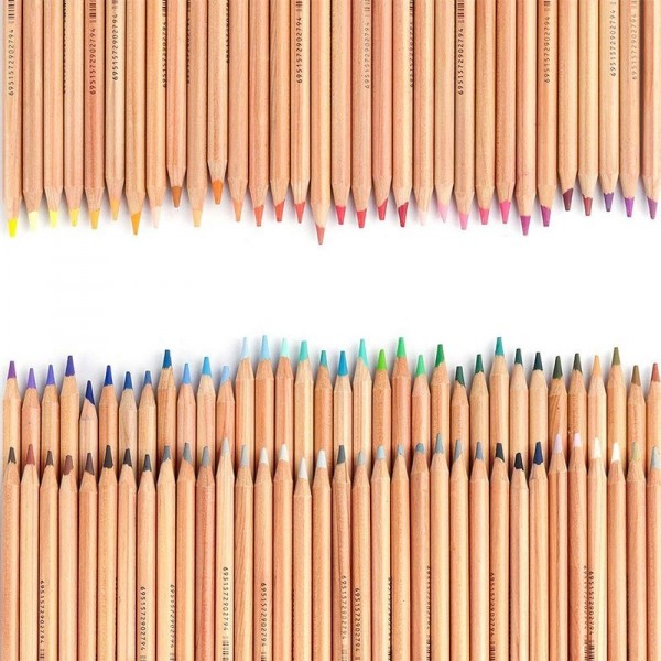 Creioane 100 culori, cutie metal, Marco FineArt-100
