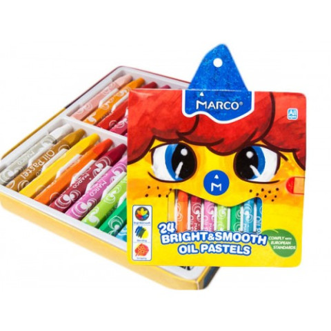 Creioane cerate 24 culori Marco 1100OP