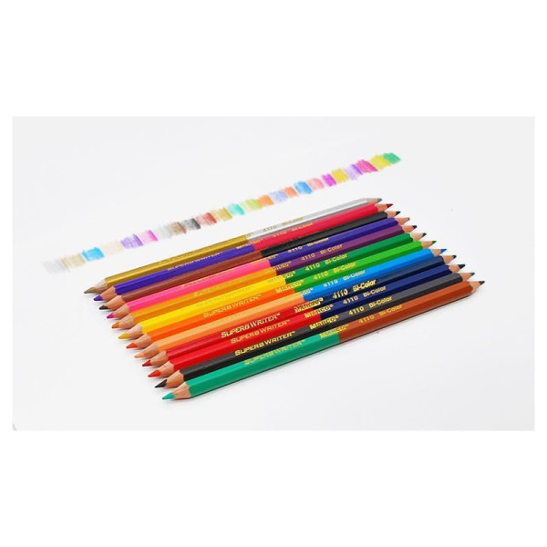 Creioane colorate bilaterale 12/24 culori Marco 4110