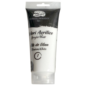 Culori acrilice SF ART premium 200 ml Alb de Titan