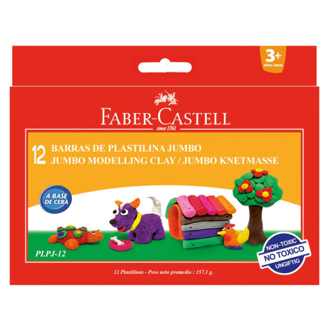 Plastilină 12 Culori 160G Faber-Castell