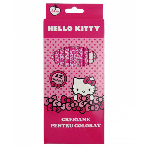 Creioane Color HELLO KITTY 12 buc