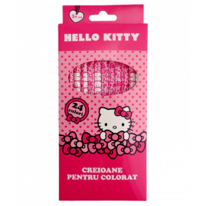 Creioane Color HELLO KITTY 24 buc