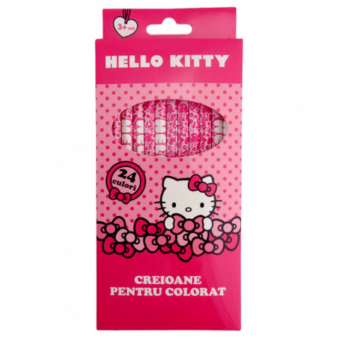 Creioane Color HELLO KITTY 24 buc