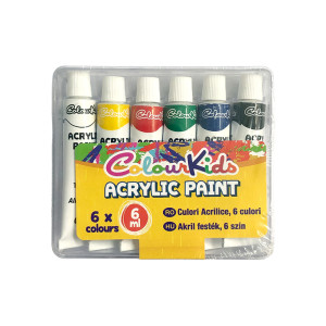 Acrilic Colour Kids 6culori 6ml tub metal