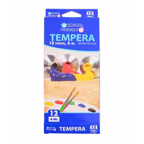 Tempera 12 culori 6 ml.