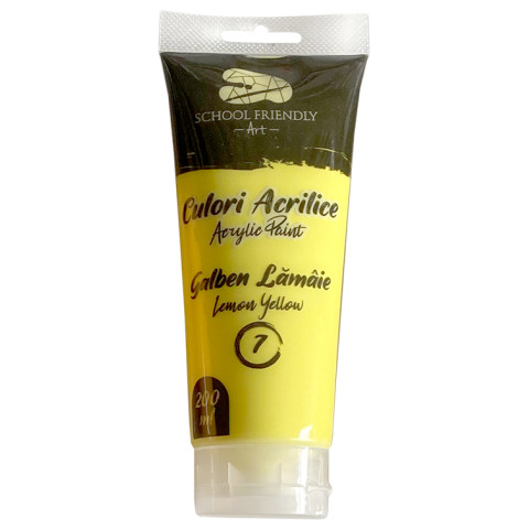 Culori acrilice SF ART PREMIUM 200 ml Galben Lamaie