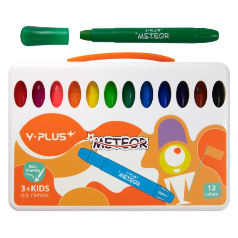 Creioane cu gel Meteor -set 12 culori