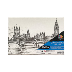 Pânză SF ART pre printată șasiu lemn 1.6x2.5cm 20x30cm London