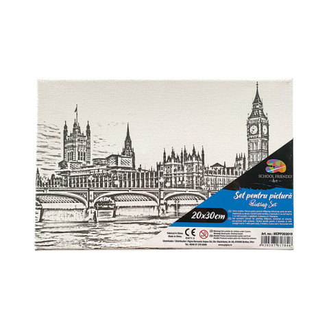 Pânză SF ART pre printată șasiu lemn 1.6x2.5cm 20x30cm London