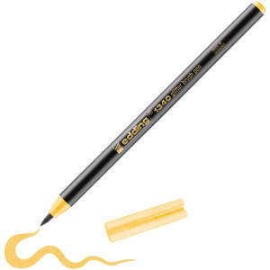 Marker Edding Glitter, vârf tip pensulă, 1-6 mm, galben ocker