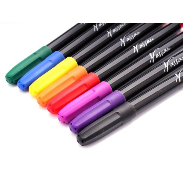 Set 8 markere/carioca Nassau Fine Art pentru textile