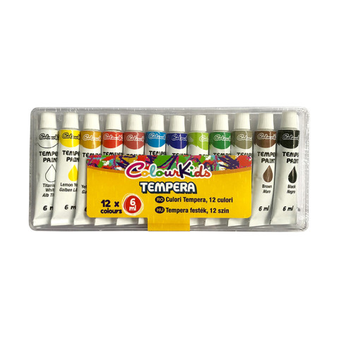 Tempera Colour KIDS 12 culori 6ml in cutie