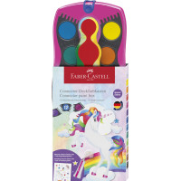 Acuarele 12 culori/set FABER-CASTELL Connector Unicorn