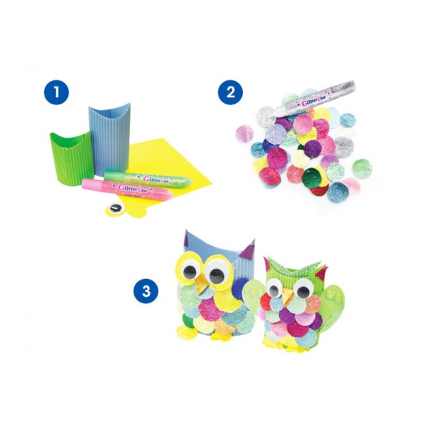 Lipici Cu Sclipici Confetti  5 culori/set Amos