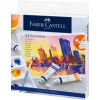 Tempera acuarele cu paleta pictura, 24 tuburi /set, FABER-CASTELL 