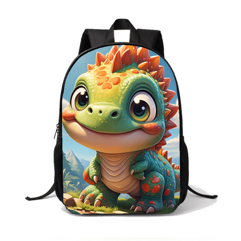 Ghiozdan scoala, 1 fermoar dublu, Dino world M1