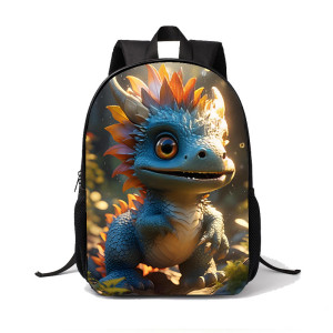 Ghiozdan scoala, 1 fermoar dublu, Dino world M3