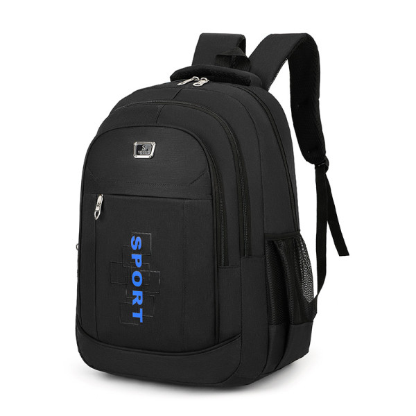 Rucsac adolescenti Sport negru, 3 fermoare