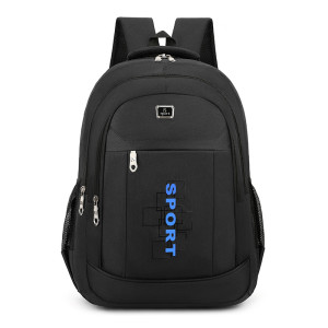 Rucsac adolescenti Sport negru, 3 fermoare