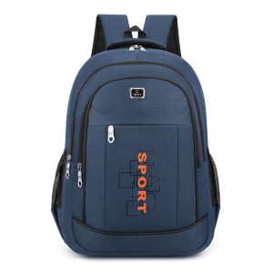 Rucsac adolescenti Sport albastru, 3 fermoare