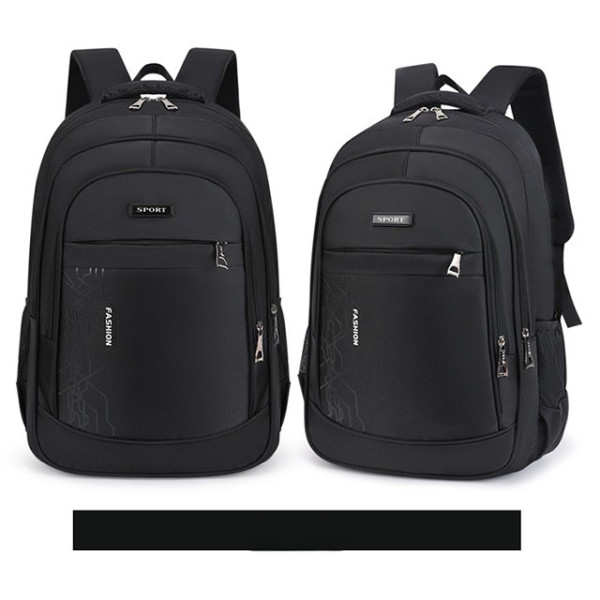 Rucsac Sport  Fashion negru , 3 fermoare