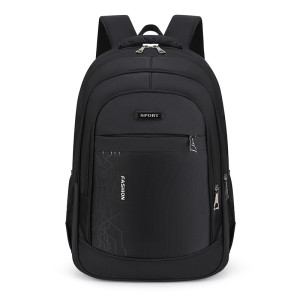 Rucsac Sport  Fashion negru , 3 fermoare