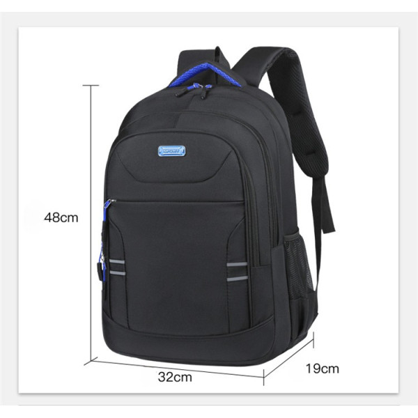 Rucsac Sport 3 fermoare,  negru cu accesorii verzi
