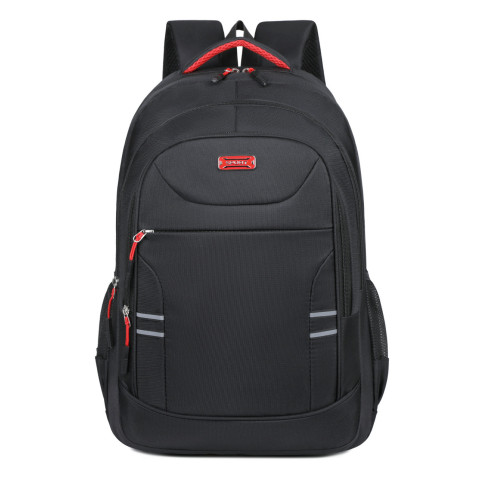Rucsac Sport 3 fermoare,  negru cu accesorii rosii