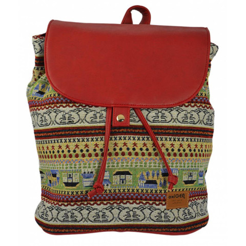 Rucsac Oxigen Vintage Tribal Bordeaux