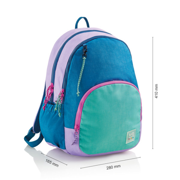 Ghiozdan 3 compartimente colecția Rider purple Miquelrius