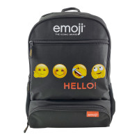 Ghiozdan EMOJI CLASIC școlar negru Hello