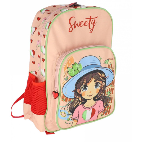 Ghiozdan Pregatitoare Sweety 2fermoare 38HX27X12cm ITALY