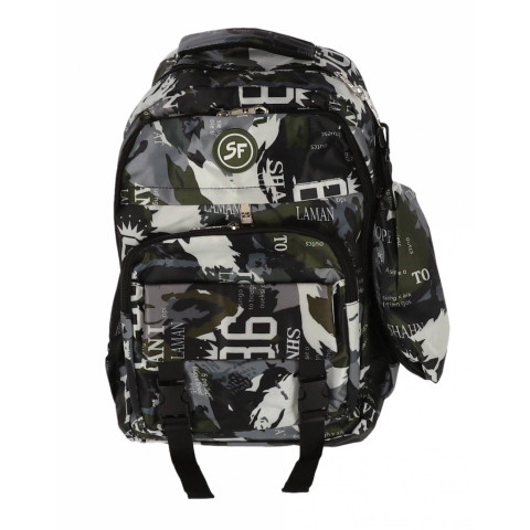 Ghiozdan SF, 4Fermoare 42cm  CAMUFLAJ , diverse culori