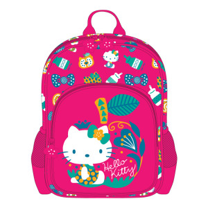 Ghiozdan Pregătitoare HELLO KITTY Roz Apple 3fermoare 38HX27X12cm