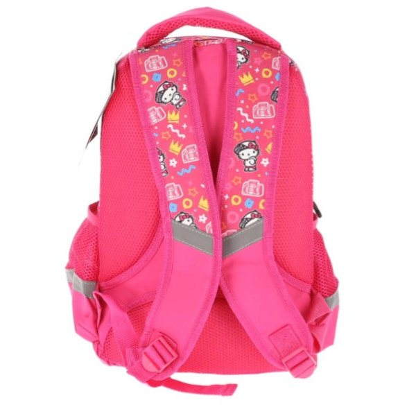 Ghiozdan Scolar Hello Kitty 3 Fermoare 40HX28X20cm Roz