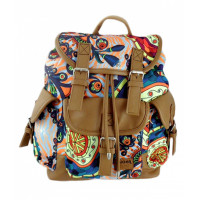 Rucsac Timp Liber Canvas catarame Vintage Multicolor