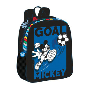 Ghiozdan Preșcolari MICKEY MOUSE Negru GOAL 1fermoar 28HX24X9cm