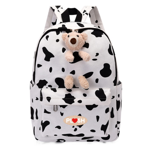 Ghiozdan FUNTASY Ursulet Plus Dalmatian 2fermoare 42HX30X14cm