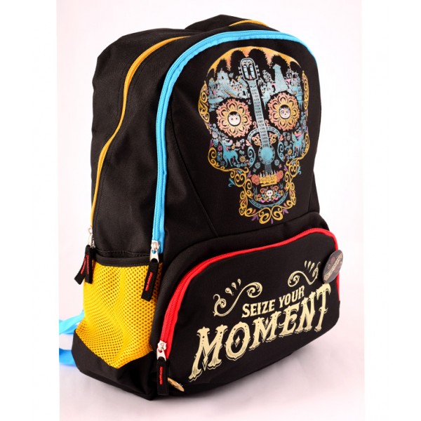 Ghiozdan Teens, negru, Skull Coco